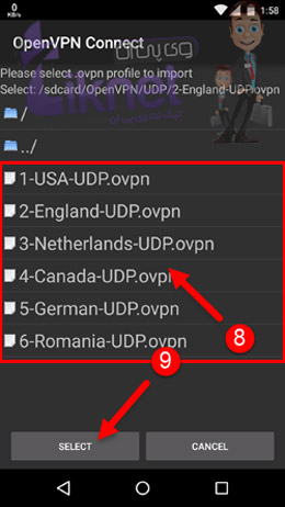 آموزش استفاده از OpenVpn در اندروید