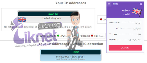 تست P2P TORRENT IP فیلتر شکن